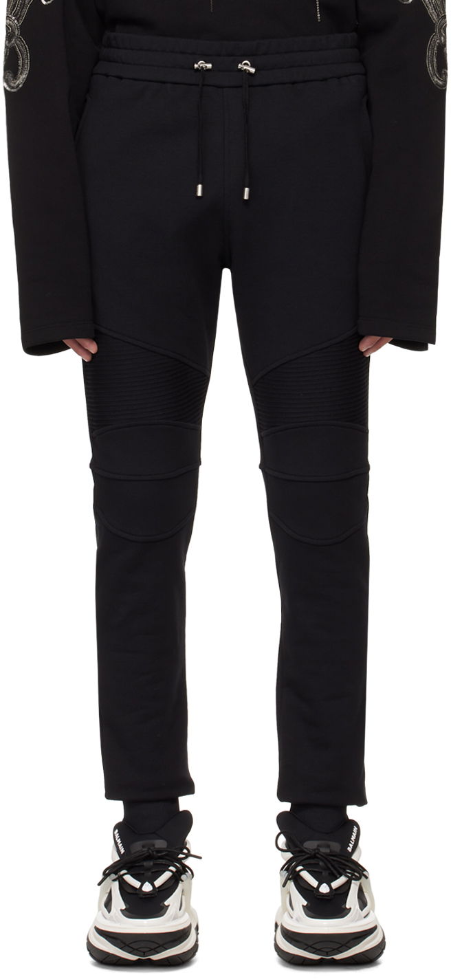 Verryttelyhousut Balmain Flocked Sweatpants Musta | CH1OB000BB04