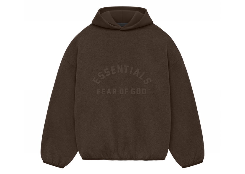Huppari Fear of God Core Collection Nylon Fleece Hoodie Heather Wood/Wood Ruskea | 202SU244312F