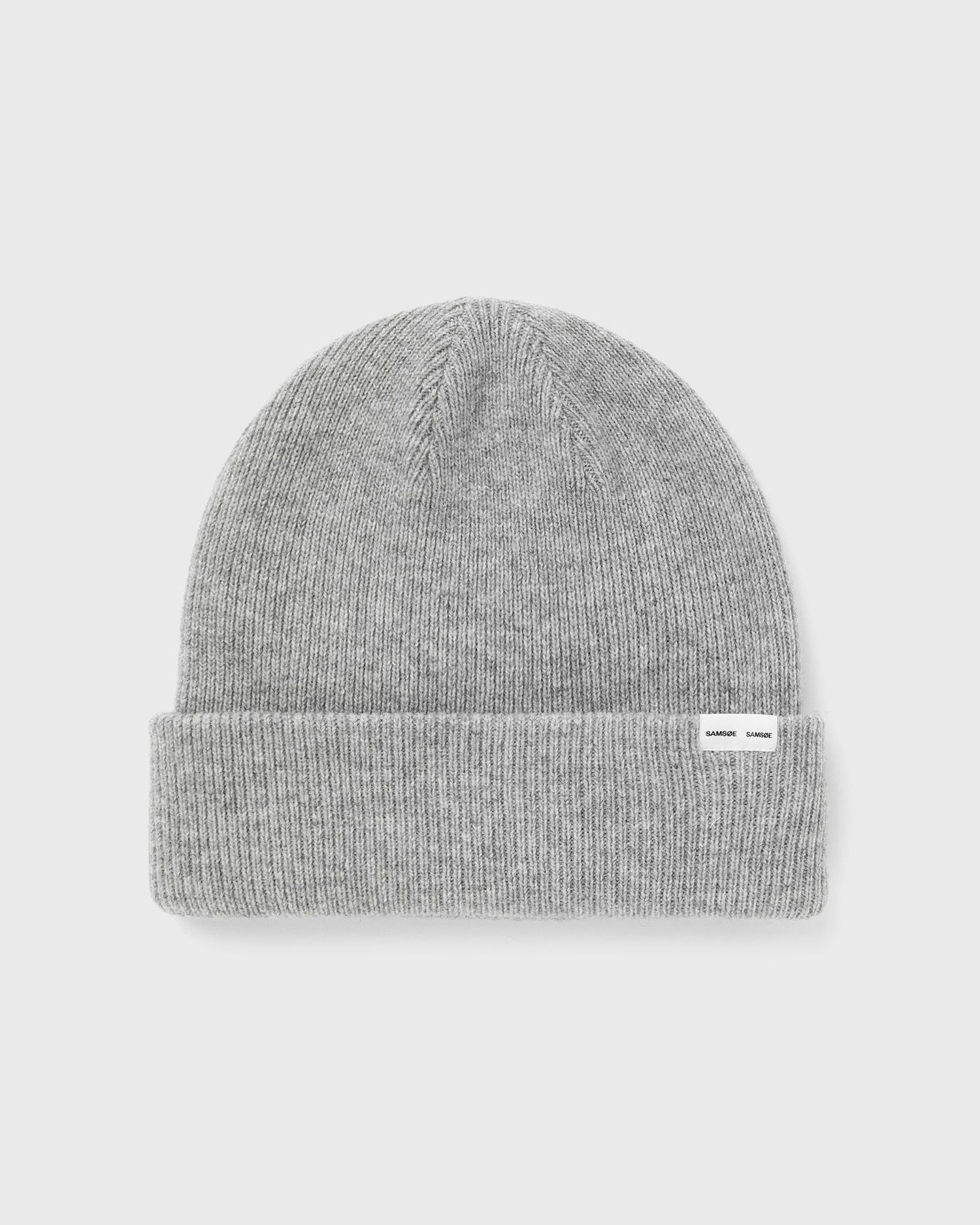 Pipo Samsoe Samsoe Ribbed Knit Beanie Harmaa | M13407218-GREY-MEL, 0