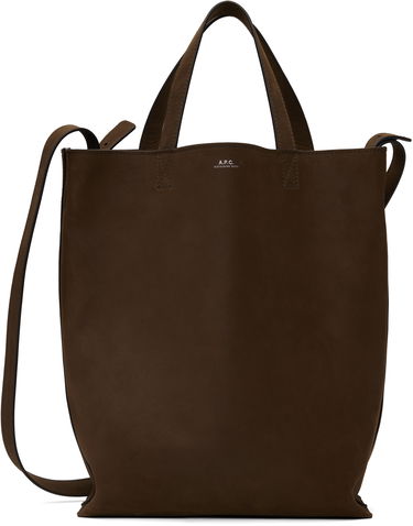 Kangaskassi A.P.C. A.P.C. Maiko Medium Shopping Tote Ruskea | PXCAT-M61659, 0
