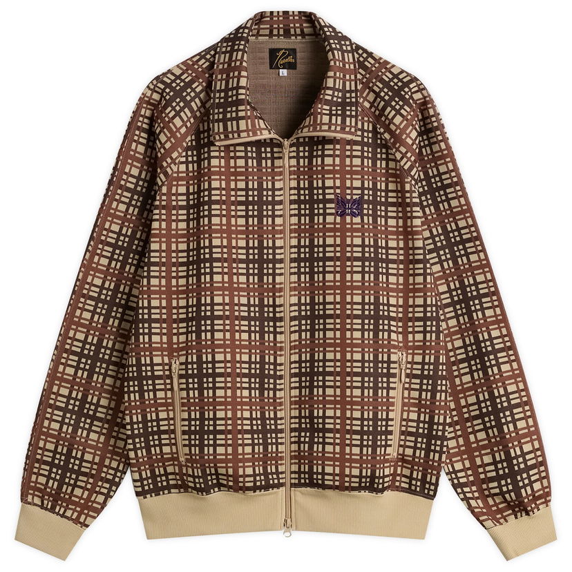 Takki Needles Poly Jacquard Track Jacket Ruskea | RW312-A