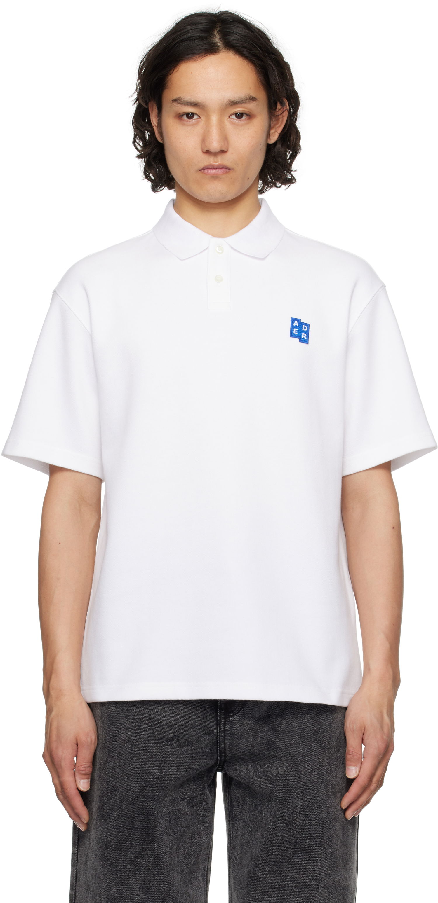 Poolopaita ADER ERROR ADER error TRS Tag 01 Polo Valkoinen | BO42FYPL0201WH, 0