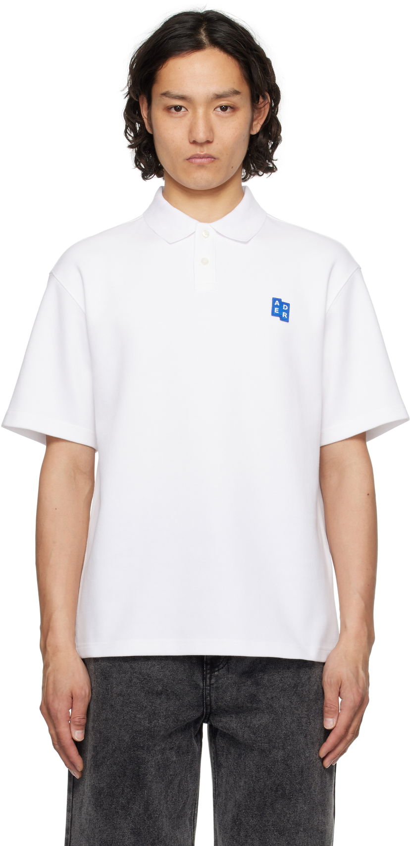 Poolopaita ADER ERROR ADER error TRS Tag 01 Polo Valkoinen | BO42FYPL0201WH