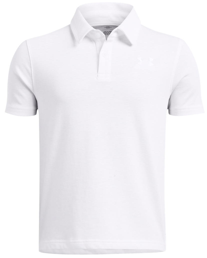 Poolopaita Under Armour Under Armour B Icon Polo Shirt Valkoinen | 1387073-100