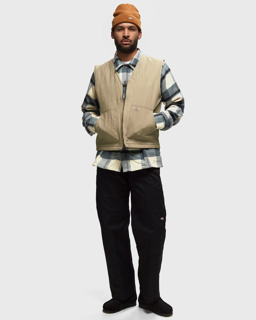 Vaatteet ja asusteet Dickies Duck Canvas Gilet Man Desert Sand Size XS Musta | 0A4YQK