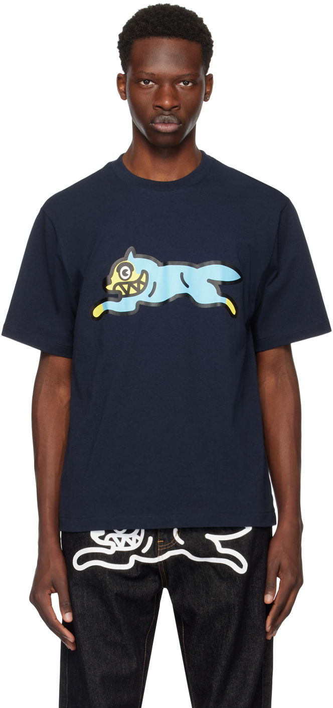 T-paita BBC IceCream ICECREAM Running Dog Graphic T-Shirt Tummansininen | IC24236