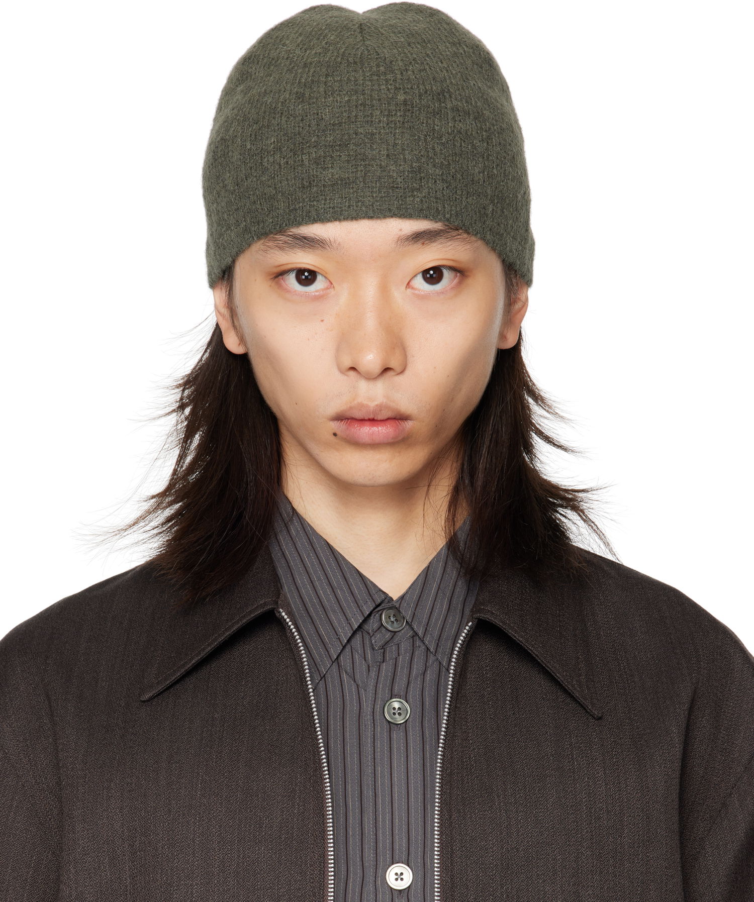 Pipo OUR LEGACY OUR LEGACY Alpaca Beanie Vihreä | A4258BMG, 0
