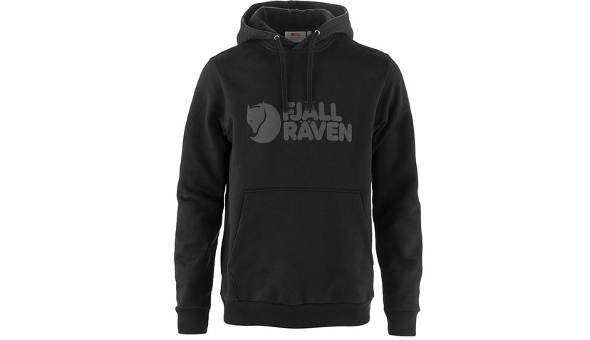 Huppari FJÄLLRÄVEN Logo Hoodie Musta | F84144-550