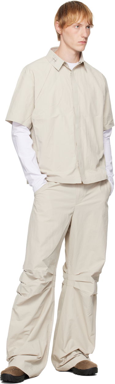 Housut HELIOT EMIL HELIOT EMIL Ferro Gathered Trousers Beige | SS25_M_10_193_ST18, 3