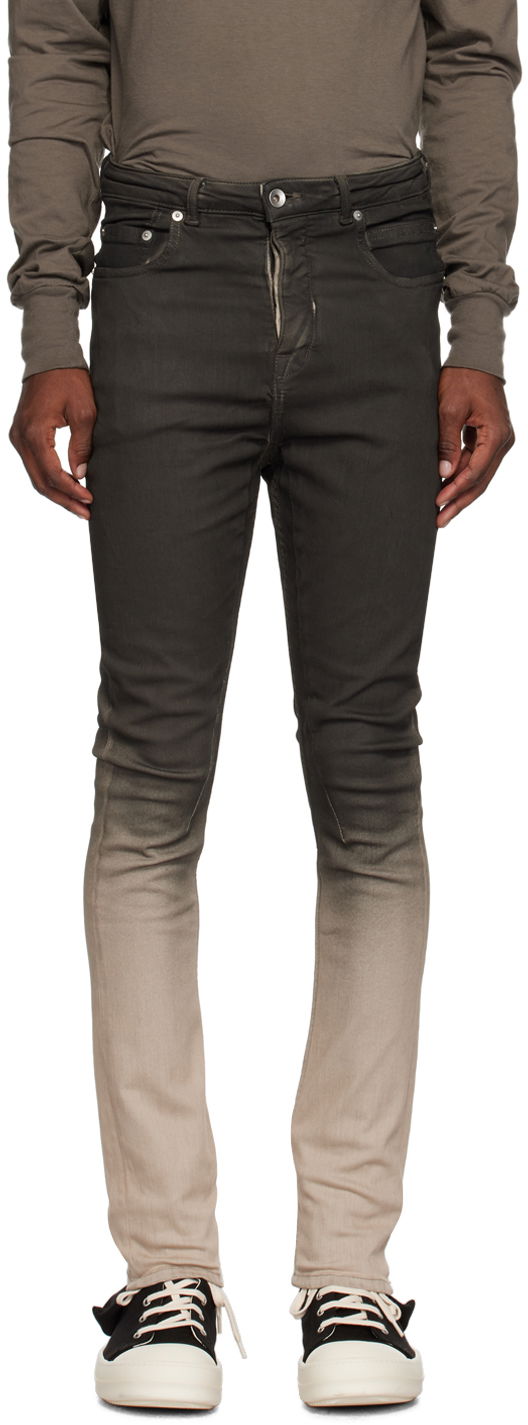 Jeans Rick Owens DRKSHDW Luxor Jeans Harmaa | DU02C5366 SBEDE, 0