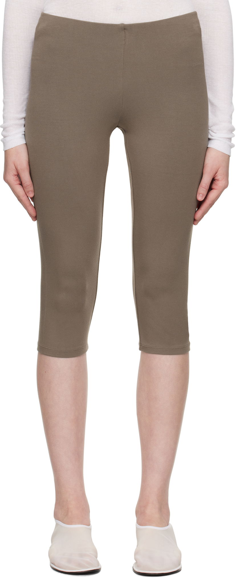 Leggingsit SKIMS SKIMS Smooth Layers Capri Leggings Ruskea | BO-PNT-8432W