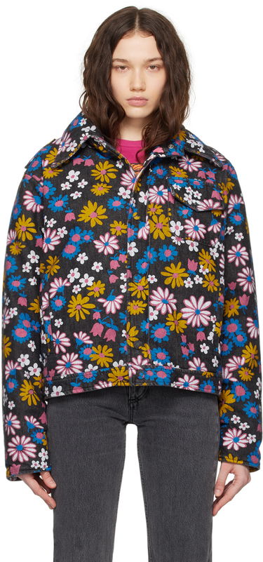 Takki ERL Floral Print Denim Jacket Monivärinen | ERL07J002, 0