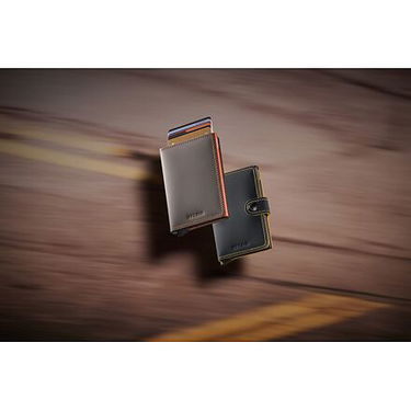 Lompakko Secrid Miniwallet - Matte - Truffle & Orange Musta | MM-Truffle-Orange, 5