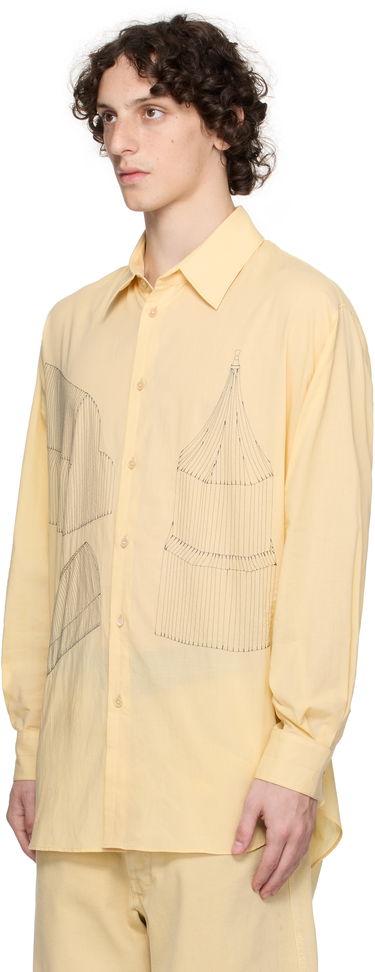 Paita LEMAIRE Lemaire Philippe Weisbecker Relaxed Shirt Keltainen | SH1164 LF1389, 3