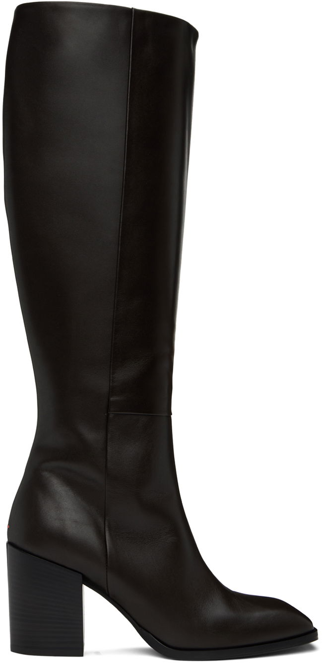 Vaatteet Aeyde Aeyde Teresa Knee-High Boots Musta | A11-KB-LPLS75BL-0221-953-001