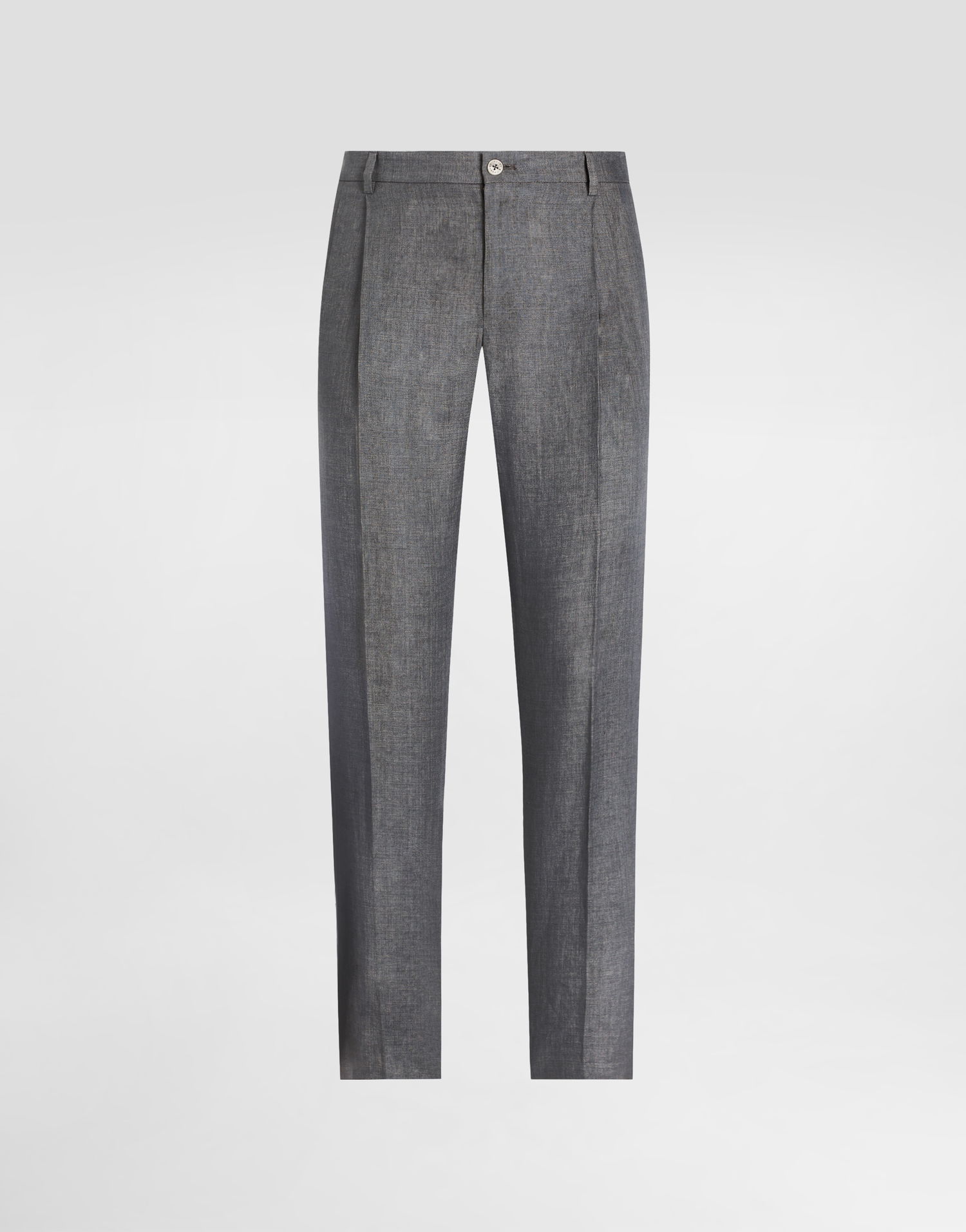 Housut Dolce & Gabbana Dolce & Gabbana Washed Linen Canvas Trousers Harmaa | GP06JTFU4MFN0701, 0