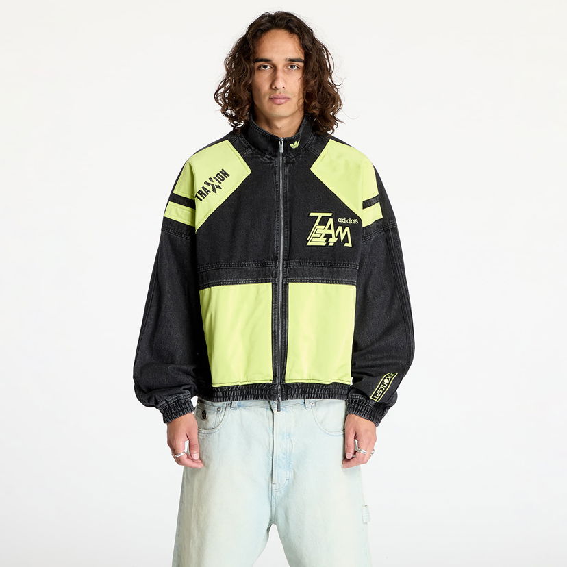 Takki adidas Originals Adilenium Moto Denim Jacket Black Musta | JN0824