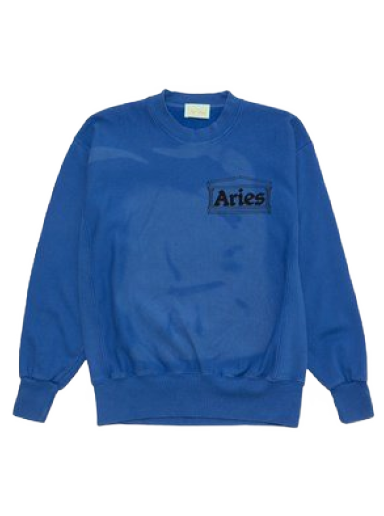 Huppari Aries Sunbleached Cross Grain Temple Sweatshirt Tummansininen | FTAR22200