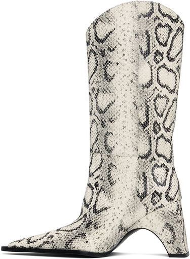 Tennarit ja kengät Coperni Snake Print Bridge Cowboy Boots Valkoinen | COPSH16F6003, 2