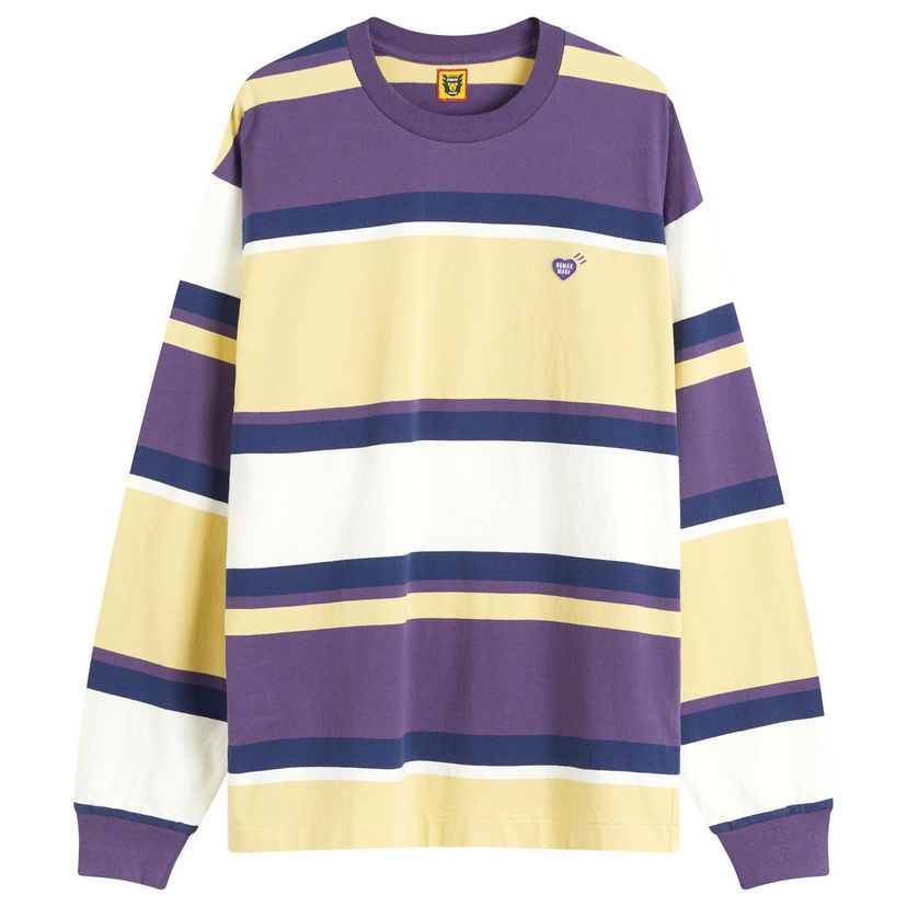 T-paita Human Made Human Made Striped Long Sleeve T-Shirt Monivärinen | HM28CS021-YL