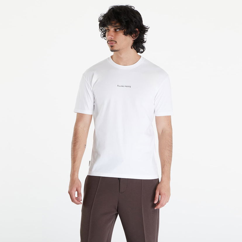 T-paita Filling Pieces T-shirt Slim UNSIEX White Valkoinen | 74434001901