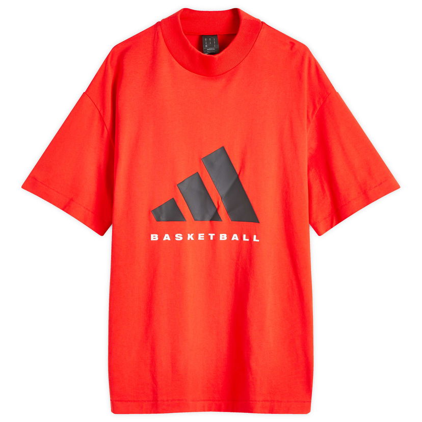T-paita adidas Originals Basketball T-Shirt Punainen | JE3763