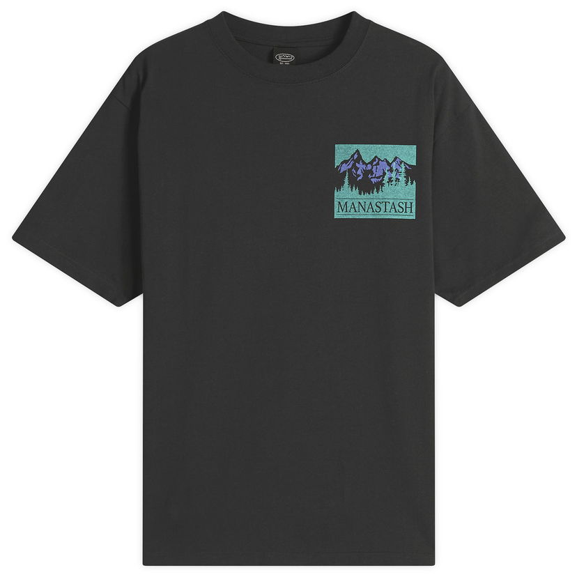 T-paita Manastash Manastash Old Time T-Shirt Musta | 7925234002-010