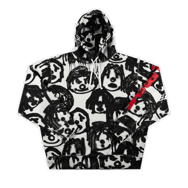 Huppari Supreme Yohji Yamamoto Hooded Sweatshirt Musta | FW20SW23 WHITE, 0