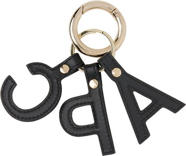 Avaimenperät A.P.C. A.P.C. Lettres 'A.P.C.' Leather Keychain Musta | PXAWV-F63656, 1