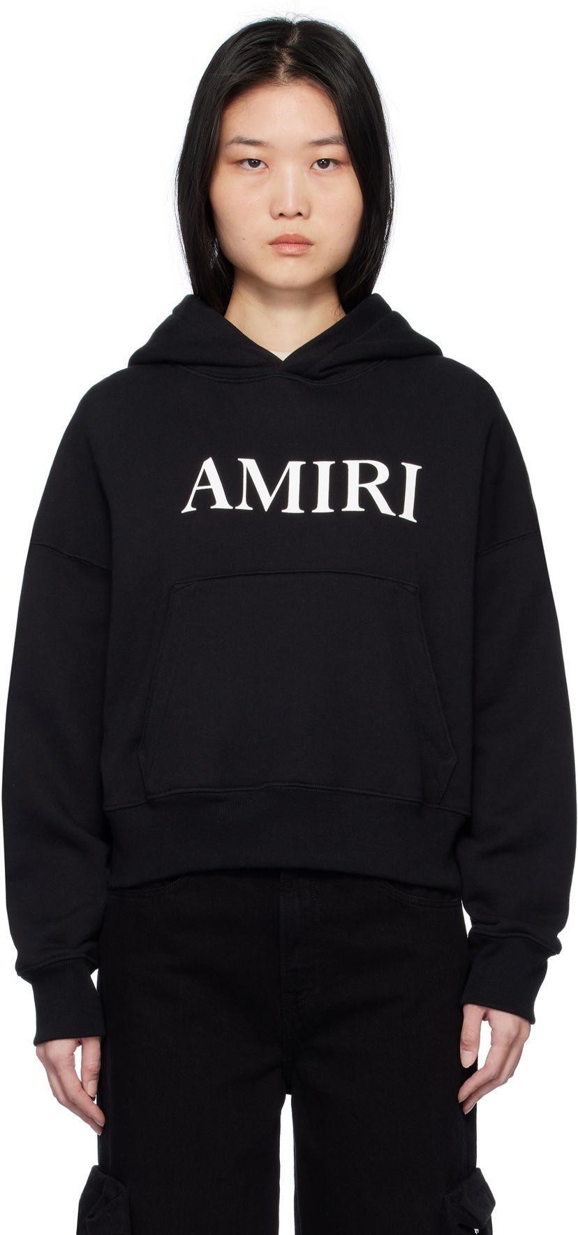 Huppari AMIRI Core Logo Black Hoodie Musta | AWJYHD1019