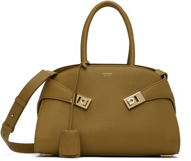 Käsilaukku FERRAGAMO Ferragamo Hug M Top Handle Bag Vihreä | 777522, 0