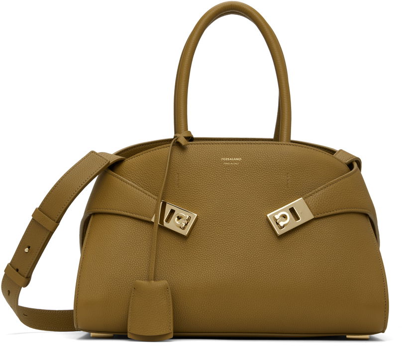 Käsilaukku FERRAGAMO Ferragamo Hug M Top Handle Bag Vihreä | 777522