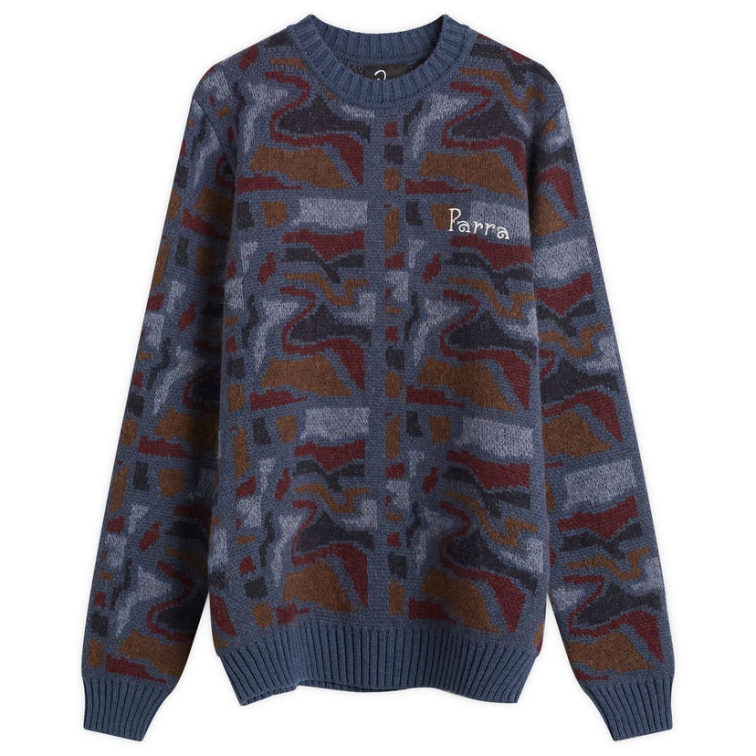 Villapaita By Parra Repeat FTP Booster Knit Jumper Monivärinen | 54335-BLU