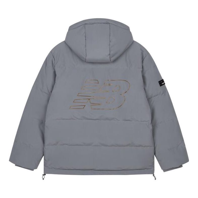 Puffer takki New Balance Logo Winter Down Jacket Harmaa | AMJ33339-TTM