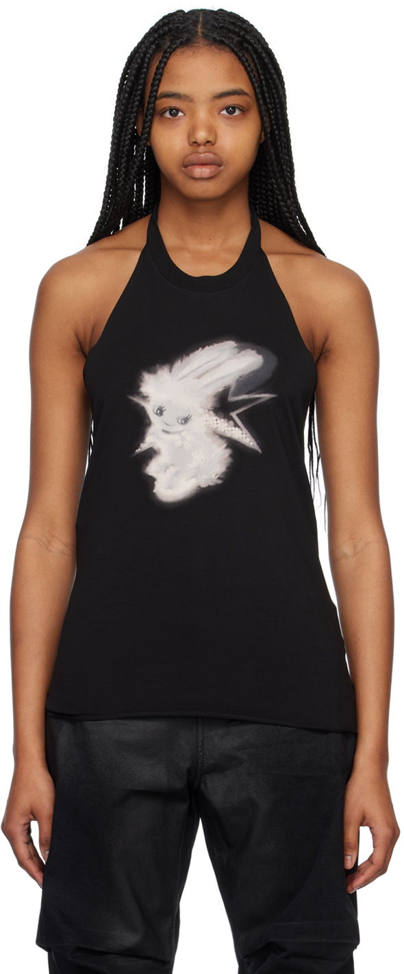 Tankkitoppi We11done We11done Halter Tank Top Musta | WD-TT1-23-738-W-BK