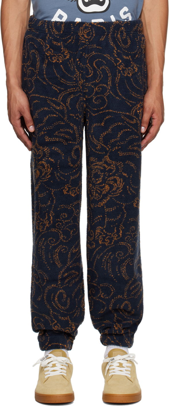 Verryttelyhousut KENZO Navy Paris Star Tiger Sweatpants Tummansininen | FE65PA8154FB