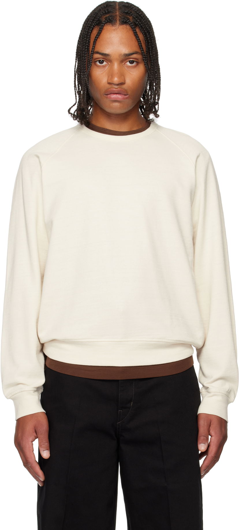Huppari LEMAIRE LEMAIRE Crew Neck Sweatshirt Valkoinen | TO1454 LJ1042