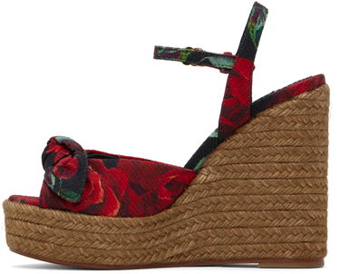 Vaatteet Dolce & Gabbana Dolce&Gabbana Cava MM Lolita Wedge Heeled Sandals Punainen | CZ0320 A6514, 2
