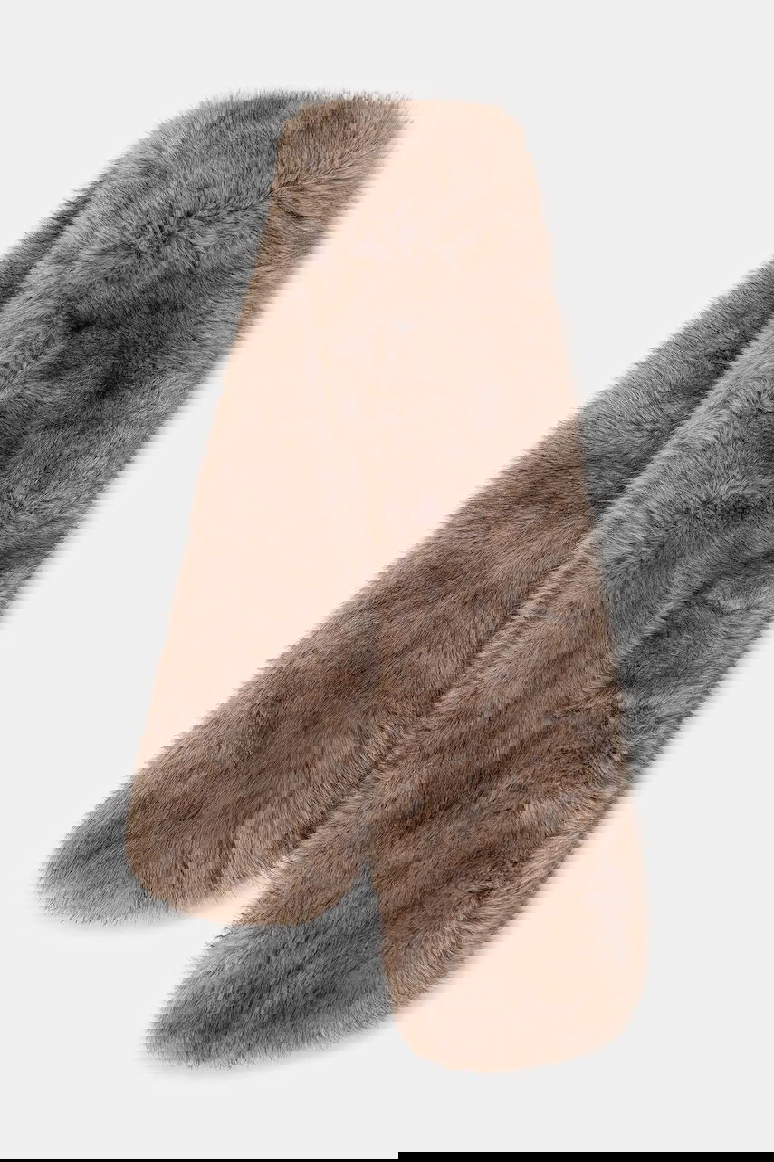 Huivi STAND STUDIO Lone Patterned Faux Fur Scarf Ruskea | 66566.9397, 0