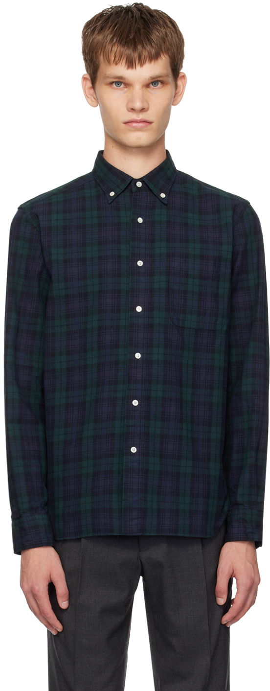 Paita BEAMS BEAMS PLUS Button Down Plaid Shirt Vihreä | 3811-0107-139