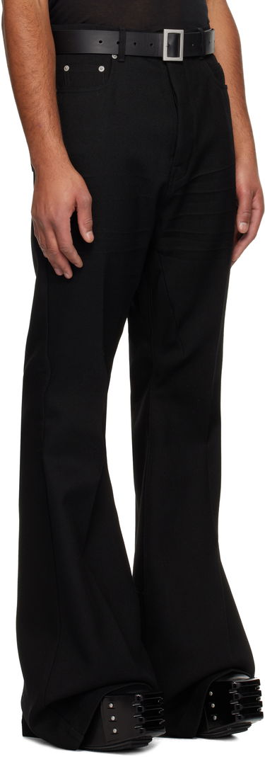 Housut Rick Owens Concordians Bolan Flared Trousers Musta | RR02E1335 WD, 1