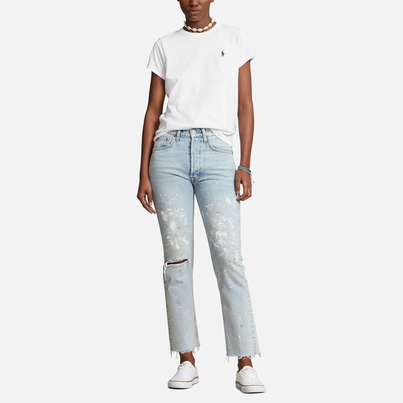 T-paita Polo by Ralph Lauren Polo Ralph Lauren Rundhals Valkoinen | 211898698005