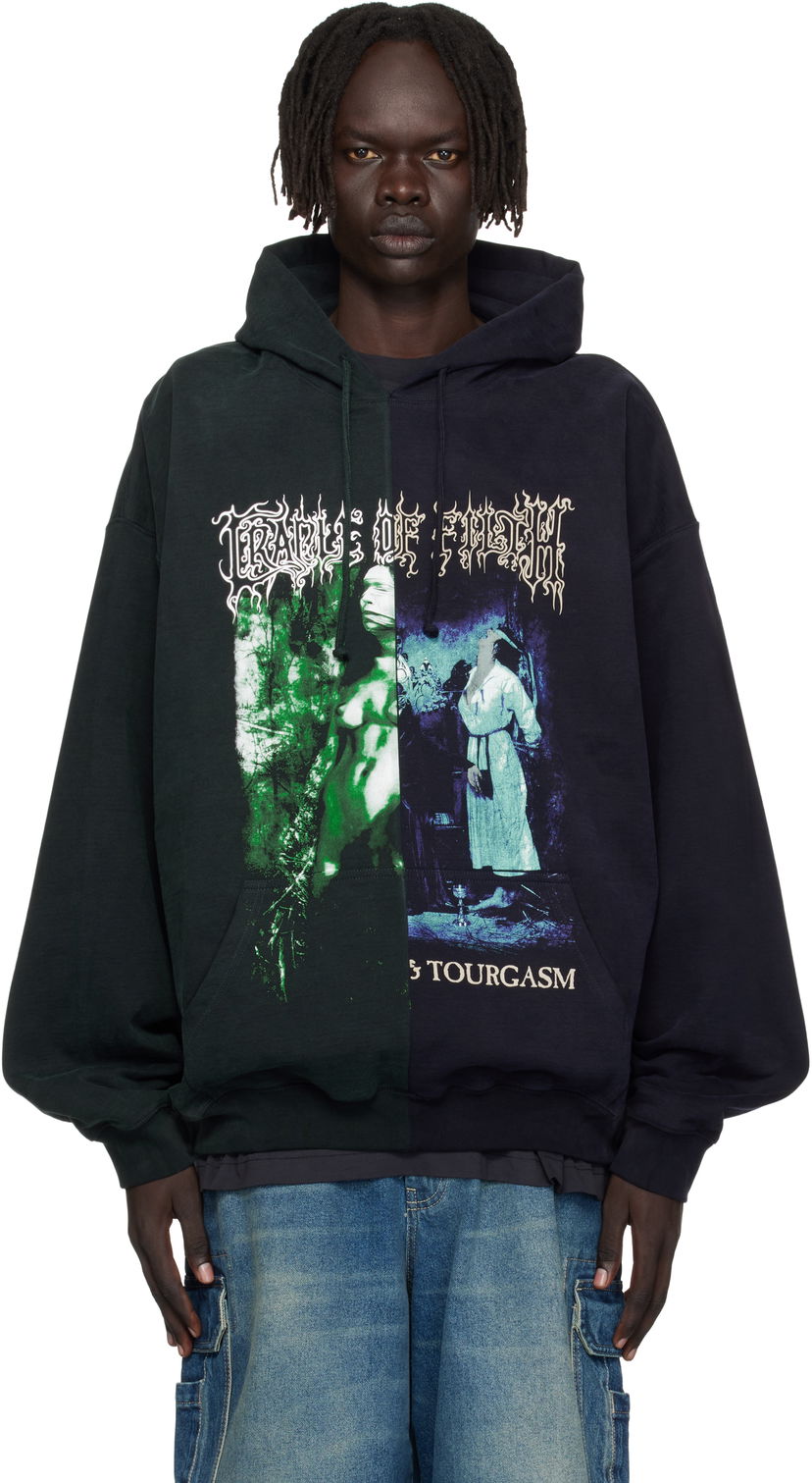Huppari VETEMENTS Vetements Cradle of Filth Cut-Up Oversized Hoodie Monivärinen | UCF76HD850EN