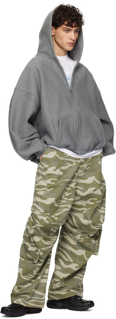 Huppari Alexander Wang Dense Fleece Star Zip-Up Hoodie Harmaa | 6CC2242051, 3