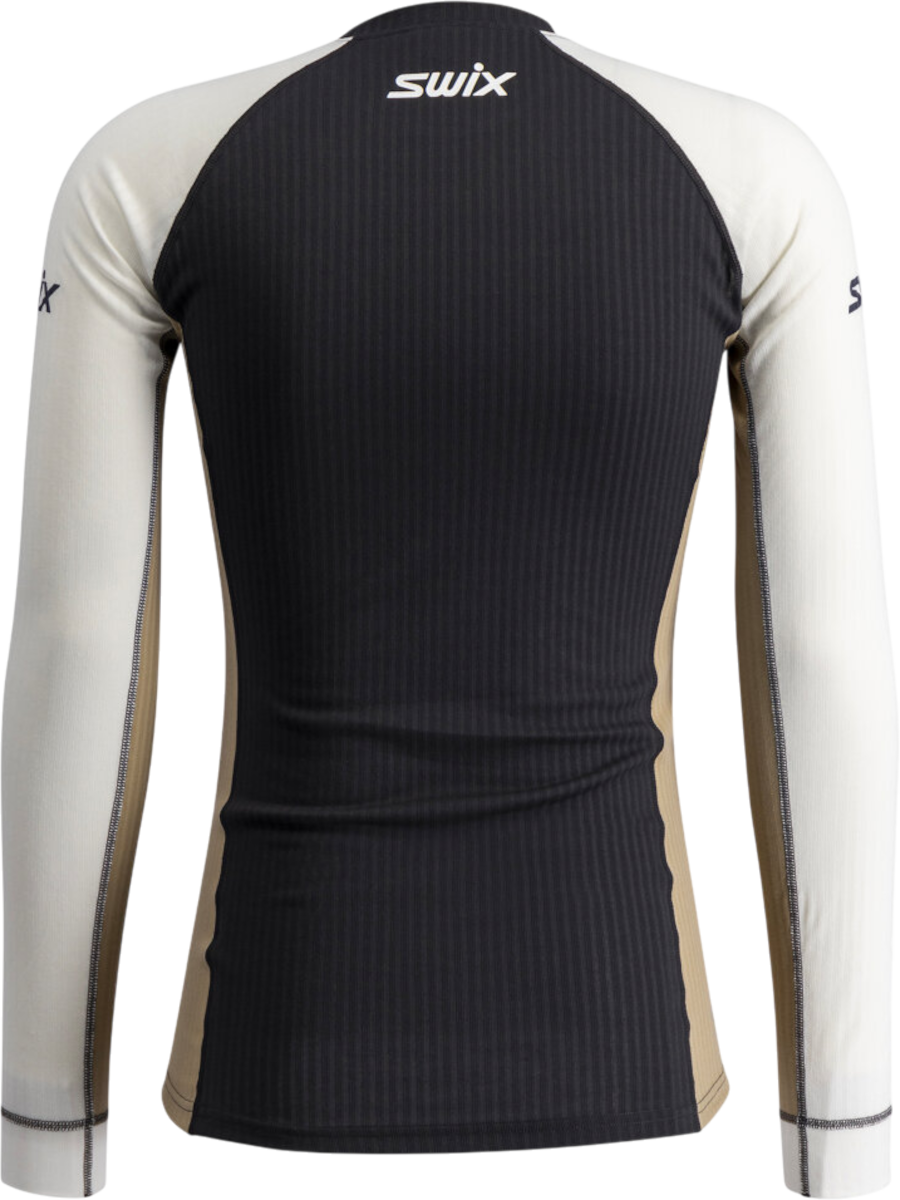 T-paita SWIX Long-Sleeved Ribbed Top RaceX Classic Musta | 10115-23-94600, 1