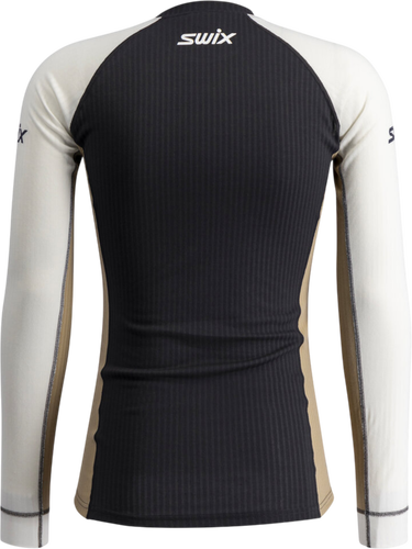 T-paita SWIX Long-Sleeved Ribbed Top RaceX Classic Musta | 10115-23-94600, 1