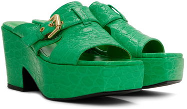 Asusteet BY FAR BY FAR Lenka Heeled Sandals Vihreä | 22SSLNKSPGCCE, 3