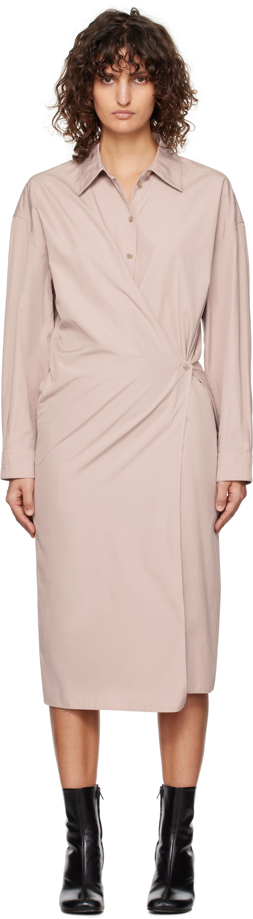 Mekko LEMAIRE Lemaire Midi Dress Vaaleanpunainen | DR1092 LF839