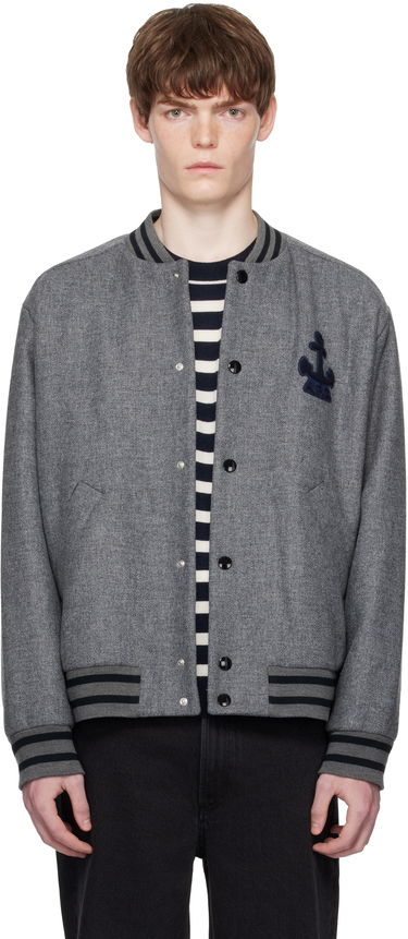 Bomber-takki A.P.C. A.P.C. Micka Wool Bomber Jacket Harmaa | WVBEB-M32010, 0
