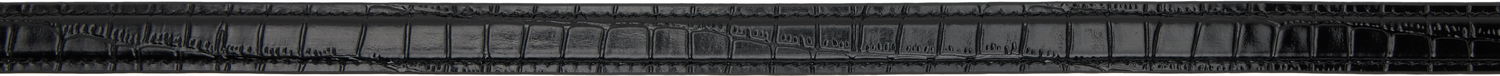 Vyöt Anine Bing ANINE BING Monogram Embossed Croc Belt Musta | A-12-10461-BLK1, 1